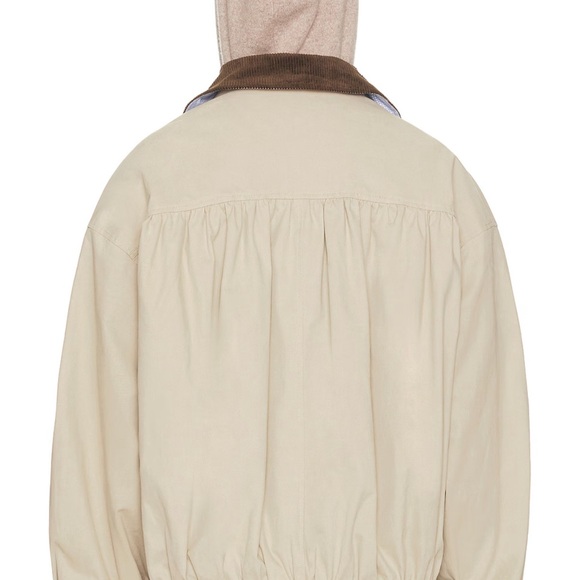 HELSA Shirred Bomber Jacket With Corduroy Collar - Picture 3 of 7